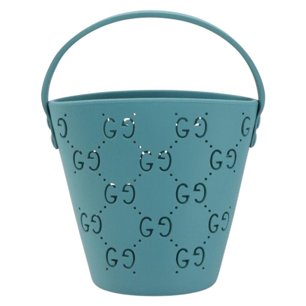 Gucci Bamboo Rubber Small Handbag Blue